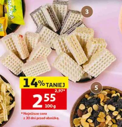 Wafle podkarpackie z masą krówkową