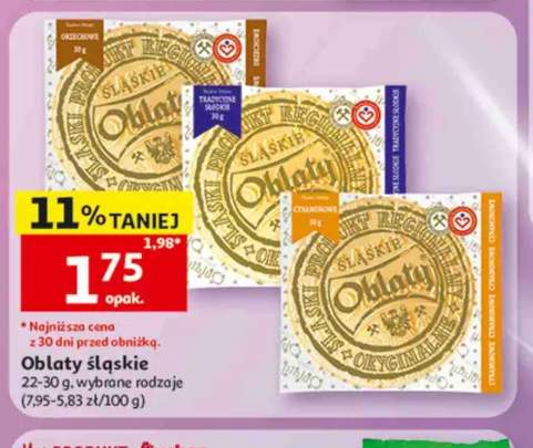 Oblaty śląskie orzechowe