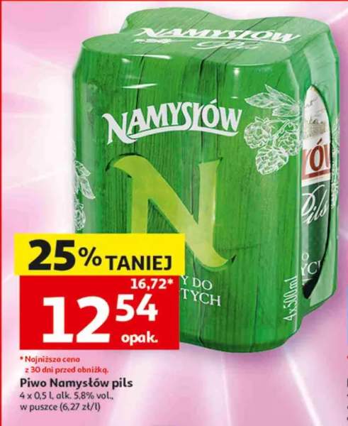 Piwo Namysłów Pils 4-pak 500ml