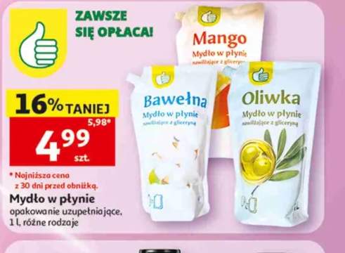 Mydło w płynie Mango opakowanie uzupełniające