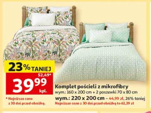 Komplet pościeli z mikrofibry 160x200cm + 2 poszewki 70x80cm