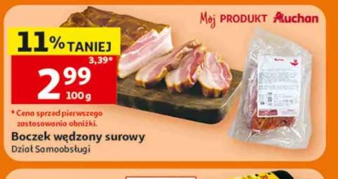 Boczek wędzony surowy