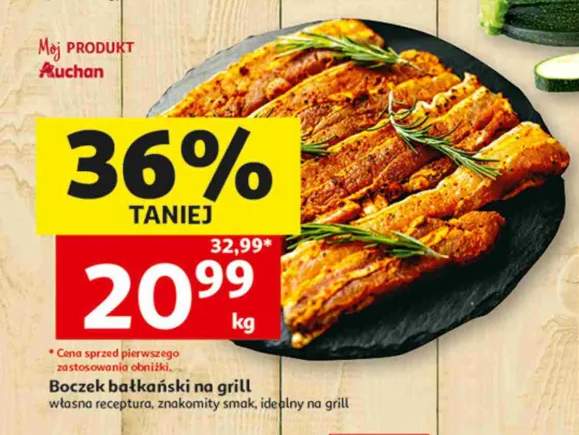 Boczek bałkański na grill Auchan