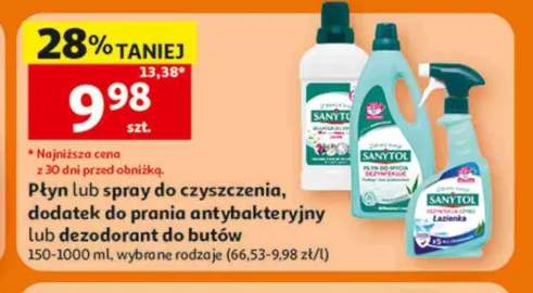 Płyn lub spray do czyszczenia Sanytol