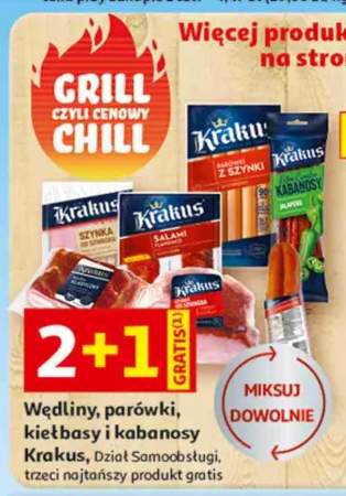 Wędliny, parówki, kiełbasy i kabanosy Krakus