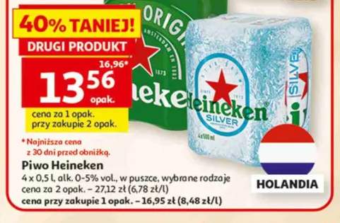 Piwo Heineken 4-pak 0,5l