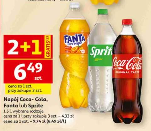 Napój Coca-Cola, Fanta lub Sprite