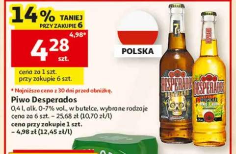 Piwo Desperados 0,4l