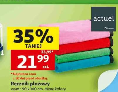 Ręcznik plażowy actuel wym.: 90x160cm