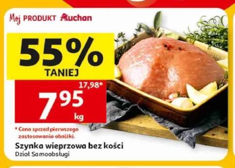 Szynka wieprzowa bez kości Auchan