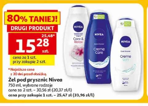Żel pod prysznic Nivea Care & Relax