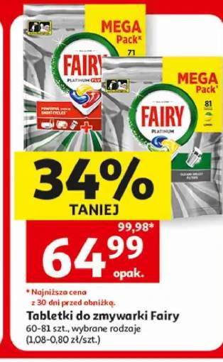 Tabletki do zmywarki Fairy Platinum Plus MEGA Pack