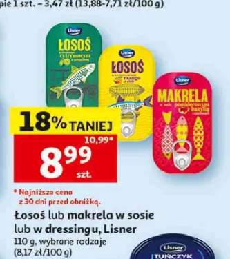 Łosoś w sosie cytrynowym z pieprzem Lisner