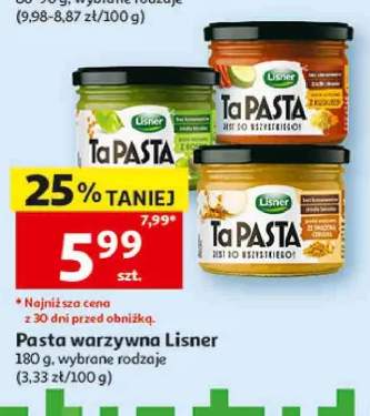 Pasta warzywna Ta PASTA z brokułami Lisner