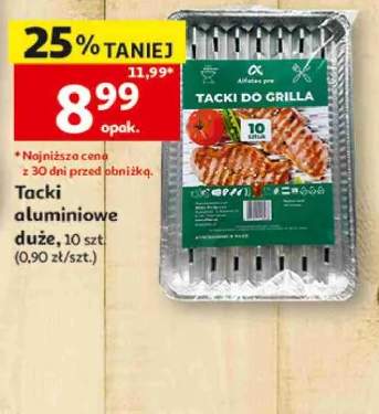 Tacki aluminiowe duże Alfatec pro 10-pak