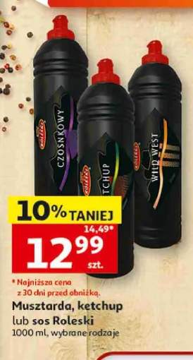 Musztarda, ketchup lub sos Roleski