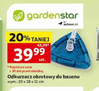 Odkurzacz obrotowy do basenu gardenstar wym.: 29x28x11cm