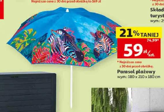 Parasol plażowy 180x210x180cm