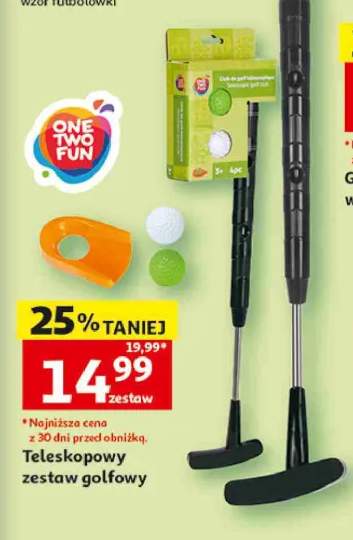 Teleskopowy zestaw golfowy ONE TWO FUN