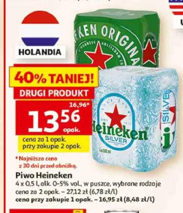 Piwo Heineken Original 4-pak 500ml