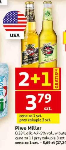Piwo Miller Genuine Draft