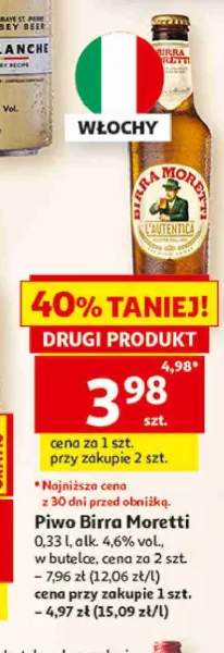 Piwo Birra Moretti L'Autentica