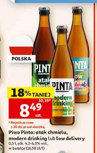 Piwo Pinta atak chmielu
