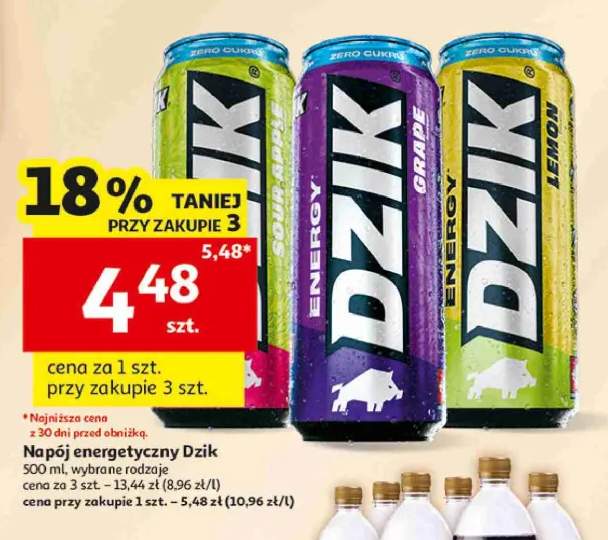 Napój energetyczny Dzik Sour Apple