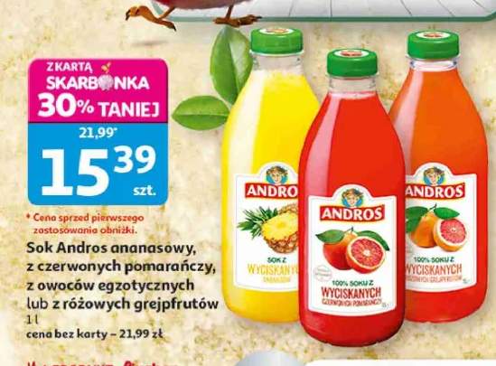 Sok Andros z owoców egzotycznych