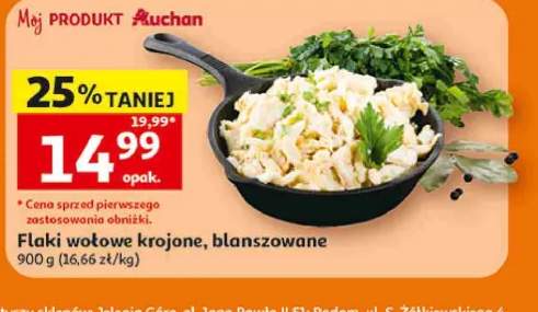 Flaki wołowe krojone blanszowane Auchan