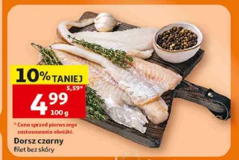 Dorsz czarny filet bez skóry