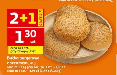 Bułka burgerowa z sezamem