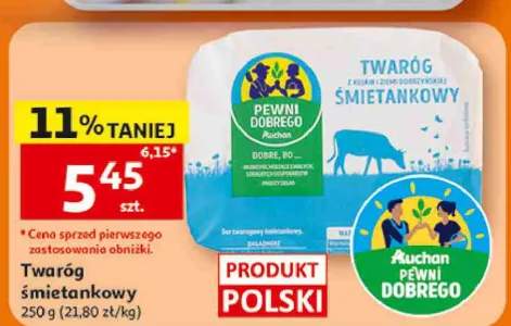 Twaróg śmietankowy Pewni Dobrego Auchan