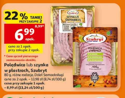 Szynka w plastrach Szubryt