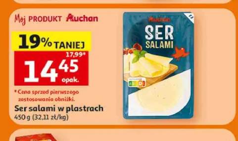Ser salami w plastrach Auchan