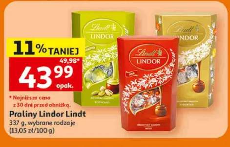Praliny Lindor Lindt Milk