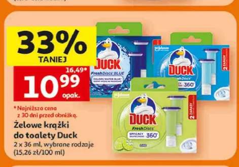 Żelowe krążki do toalety Duck Fresh Discs Blue