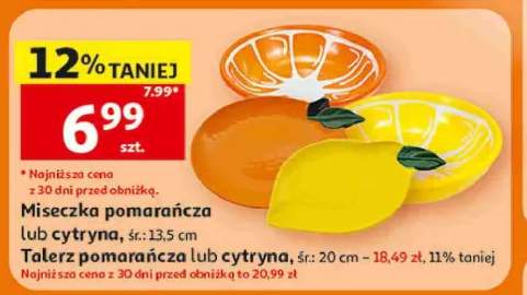 Talerz pomarańcza śr.: 20cm