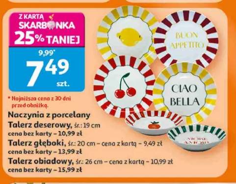 Naczynia z porcelany Talerz głęboki śr.: 20cm