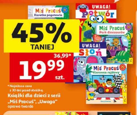 Książka dla dzieci z serii Miś Pracuś oprawa twarda