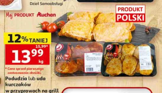 Podudzia kurczaków w przyprawach na grill