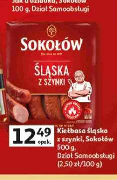 Kiełbasa śląska z szynki Sokołów