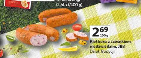 Kiełbasa z czosnkiem niedźwiedzim JBB