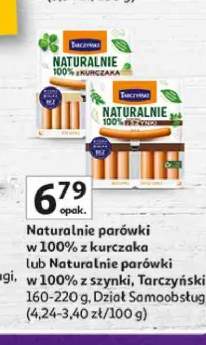 Naturalnie parówki w 100% z kurczaka Tarczyński