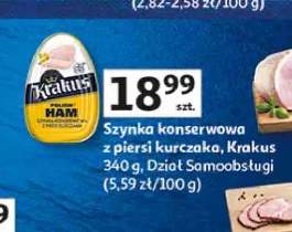Szynka konserwowa z piersi kurczaka Krakus