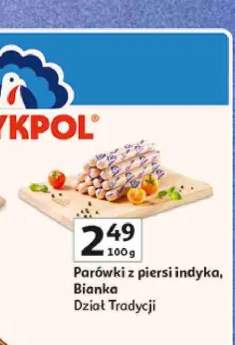 Parówki z piersi indyka Bianka Indykpol