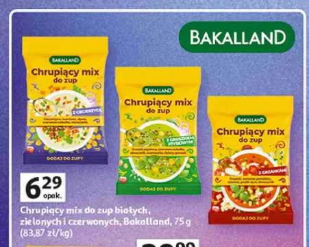 Chrupiący mix do zup Bakalland z grzankami