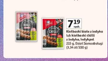 Kiełbaski chilli z indyka Indykpol