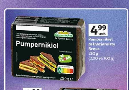 Pumpernikiel pełnoziarnisty Benus