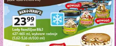 Lody familijne Ben & Jerry's Strawberry Cheesecake